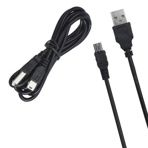 Кабель USB - Mini USB D10 - черный 1м