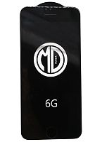 Защитное стекло утолщенное MD iPhone 6/6S (черный) 