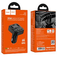 Автомобильный FM-трансмиттер HOCO E87 Bluetooth 35W (черный)