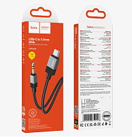 Аудио Адаптер HOCO UPA32B Type-C - 3.5mm AUX (черный), мятая упаковка