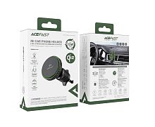 Автомобильный держатель для телефона ACEFAST D33 Qi2 Wireless (серый) в воздуховод