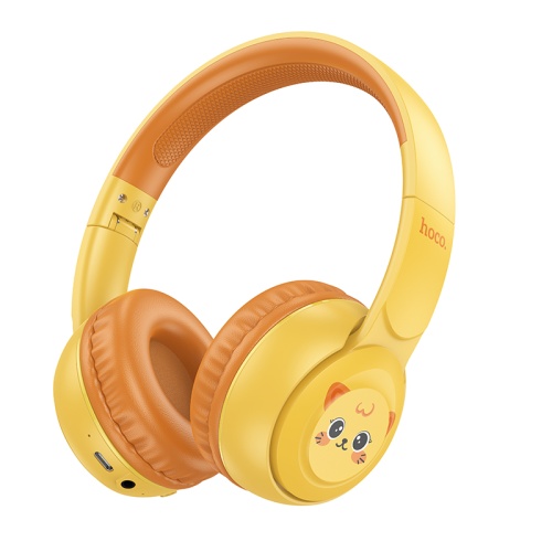 Полноразмерные Bluetooth наушники HOCO W60 (желтый) фото 2