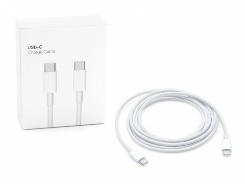 Кабель Type-C -TypeC 60W (белый) без упаковки 1м