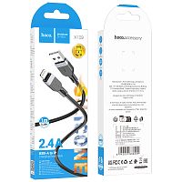 Кабель USB - Lightning HOCO X109 Silicone (черный) 1м