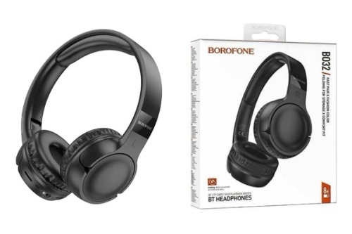 Полноразмерные Bluetooth наушники BOROFONE BO32 (черный)