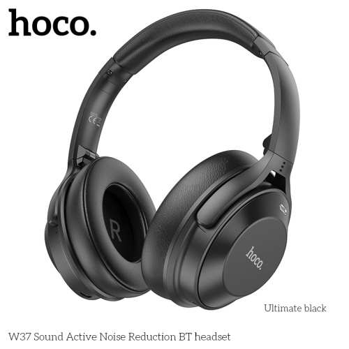 Полноразмерные Bluetooth наушники HOCO W37 ANC шумоподавлением (черный) фото 4