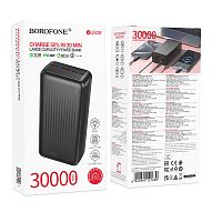 Портативный аккумулятор BOROFONE BJ80B 30000 mAh PD 20W+QC 3.0 (черный)