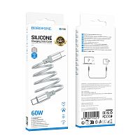 Кабель TypeC - TypeC BOROFONE BX108 60W Silicone (белый) 1м