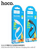 Кабель Lightning -TypeC HOCO X122 PD 20W Silicone (черный) 1м