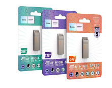 USB карта памяти HOCO UD13 64ГБ USB 3.2 (серый)