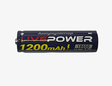 Аккумулятор 18650 G60 1200mAh=800mAh LTE30 (высокий +)