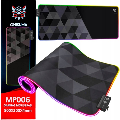 Коврик для мыши ONIKUMA MP006 (LED подсветка) 30*80см