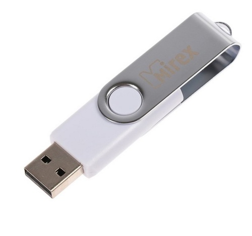 USB карта памяти 64ГБ Mirex Swivel White (13600-FMUSWT64) фото 3